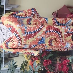 #54 V Neck Tie Dye T Shirt